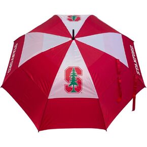 Team Golf NCAA Stanford Cardinal Golf Umbrella 62" Golf Umbrella with Protective Sheath, Double Canopy Wind Protection Design, Auto Open Button