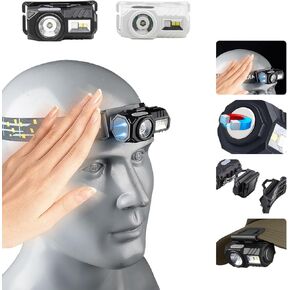 LED Rechargeable Headlamp, 9 Lighting Modes, Motion Sensor, RGB/white light/SOS flashing LED Headlamp for Outdoor Camping, Running, Cycling, Climbing, Fishing, Hiking, Repairing, headlamp rechargeable
