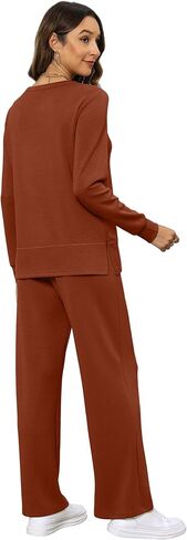 XIEERDUO المرأة 2 قطعة صالة مجموعات الخريف ملابس السفر موضة واسعة الساق رياضية مريحة Sweatsuits S-3XL in Kuwait