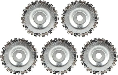 5 قطع من أقراص سلسلة نحت الخشب مقاس 5/8 بوصة، قرص نحت الخشب بشفرة المنشار، عجلة نحت الخشب متعددة الوظائف، للنقش/القطع/التشكيل/التقليم in Kuwait