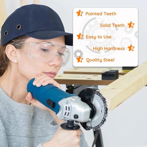 5 قطع من أقراص سلسلة نحت الخشب مقاس 5/8 بوصة، قرص نحت الخشب بشفرة المنشار، عجلة نحت الخشب متعددة الوظائف، للنقش/القطع/التشكيل/التقليم in Kuwait