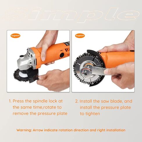 5 قطع من أقراص سلسلة نحت الخشب مقاس 5/8 بوصة، قرص نحت الخشب بشفرة المنشار، عجلة نحت الخشب متعددة الوظائف، للنقش/القطع/التشكيل/التقليم in Kuwait