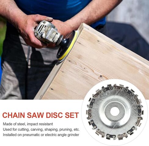 5 قطع من أقراص سلسلة نحت الخشب مقاس 5/8 بوصة، قرص نحت الخشب بشفرة المنشار، عجلة نحت الخشب متعددة الوظائف، للنقش/القطع/التشكيل/التقليم in Kuwait