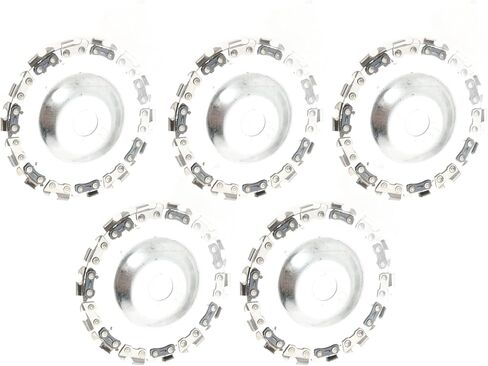 5 قطع من أقراص سلسلة نحت الخشب مقاس 5/8 بوصة، قرص نحت الخشب بشفرة المنشار، عجلة نحت الخشب متعددة الوظائف، للنقش/القطع/التشكيل/التقليم in Kuwait