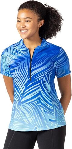 Terry Cycling Jersey Womens Actif Short Sleeve Bike Top, UPF 50+ Summer Top for Women, Reg. & Plus Sizes in Saudi Arabia