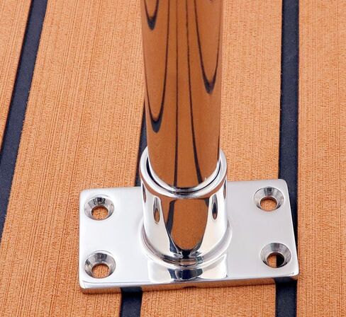 Heavy Dudy 316 Stainless Steel Boat Rectangular Base Marine Yacht Hand Rail Fitting Rail Tube Stanchion Base Column Accessories-1PACK in Kuwait
