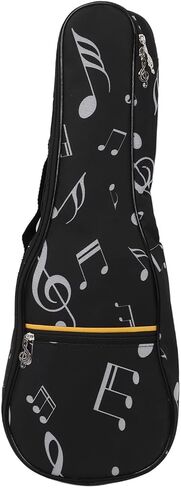 Ukulele Case, 21in Ukulele Padded Gig Bag Oxford Cloth Waterproof Storage with Exterior Front Zipped Pocket Music Accordion Accessory Instrument Single Shoulder Backpack Adjustable Straps for Outdoor in Saudi Arabia