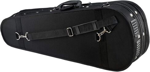 حافظة Knox Gear Baritone Ukulele - متينة ومقاومة للماء ومبطنة وحافظة واقية بمقبض وحزام كتف قابل للتعديل وحقيبة تخزين (أسود) in Kuwait