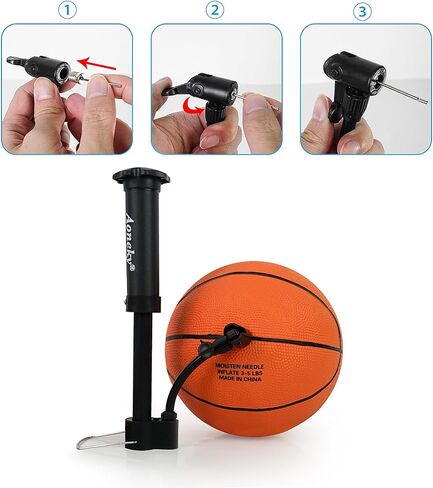 Aoneky Indoor/Outdoor Mini Rubber Basketball with Pump - Pack of 1/5/10 Size 2/3 Basketballs in Saudi Arabia