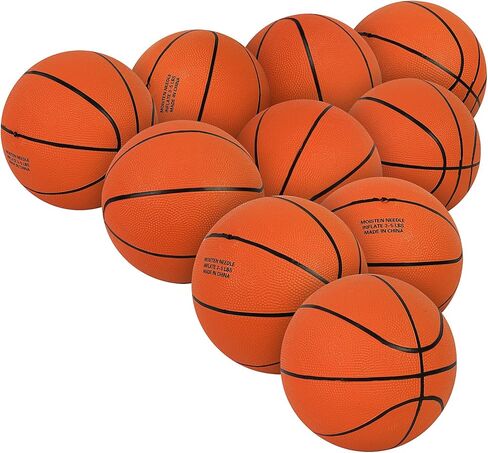 Aoneky Indoor/Outdoor Mini Rubber Basketball with Pump - Pack of 1/5/10 Size 2/3 Basketballs in Saudi Arabia