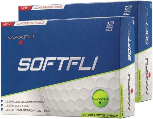 Maxfli SoftFli Golf Balls Matte Green High Visibility (24 Pack) in Kuwait