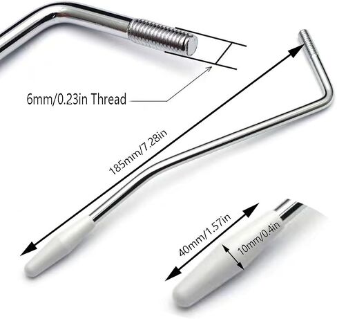 3 Pack 6mm/0.23in Thread Whammy Bar Vibrato Arm Set for Strat Style Electric Guitar Tremolo System - Single Tremolo Arm with Tip, 3 Colors in Saudi Arabia