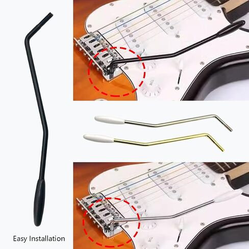 3 Pack 6mm/0.23in Thread Whammy Bar Vibrato Arm Set for Strat Style Electric Guitar Tremolo System - Single Tremolo Arm with Tip, 3 Colors in Saudi Arabia