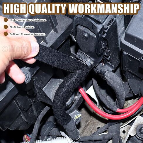 مجموعة متنوعة من أشرطة تسخير الأسلاك المكونة من 5 لفات، شريط قماشي لاصق لتسخير الأسلاك لعزل الأسلاك الأوتوماتيكية (9،19،25،32،50 ملم عرض، 15 متر طول) in Kuwait