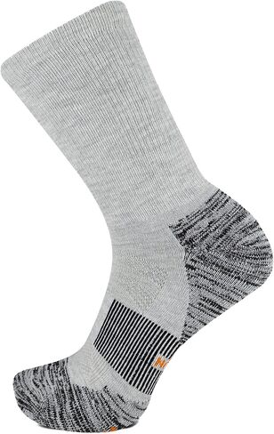 Merrell Men's and Women's Thermal Trail Running Crew Socks - Unisex Thermolite Lightweight Warmth and Breathable Mesh in Kuwait
