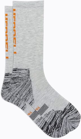 Merrell Men's and Women's Thermal Trail Running Crew Socks - Unisex Thermolite Lightweight Warmth and Breathable Mesh in Kuwait