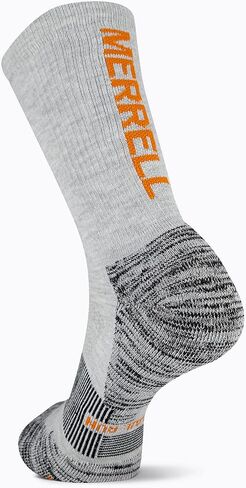 Merrell Men's and Women's Thermal Trail Running Crew Socks - Unisex Thermolite Lightweight Warmth and Breathable Mesh in Kuwait
