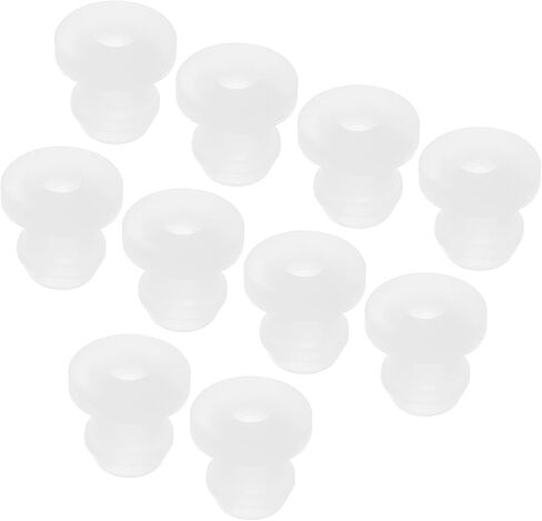 MECCANIXITY 10Pcs Snap Rubber Grommet Hole Plug Mount Dia 9mm ID 6.2mm H 10mm Seal Anti-Scratch for Electrical Box Cable Pipe Transparent in Saudi Arabia