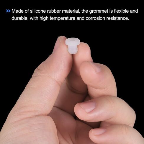 MECCANIXITY 10Pcs Snap Rubber Grommet Hole Plug Mount Dia 9mm ID 6.2mm H 10mm Seal Anti-Scratch for Electrical Box Cable Pipe Transparent in Saudi Arabia