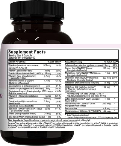 Maxi Health - Methyl Prenatal DHA Prenatal Vitamins Women - Doctor Formulated, Kosher, Gluten Free Prenatal Multivitamin with 25 Nutrients Including DHA, Folic Acid & More, 60 Liquid Caps in Saudi Arabia