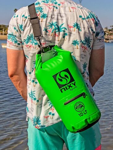 NIXY Waterproof Dry Bag 10L Roll Top - Lightweight and Durable for Paddleboarding, Kayaking, Hiking, Camping, Boating, Beach, Swimming, Sailing, and More - Protect Your Valuables and Exploration in Saudi Arabia