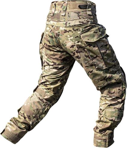 Men’s Tactical Pants with Knee Pads Waterproof Hiking Cargo Pants Camo Combat Pants with 10 Pockets in Saudi Arabia