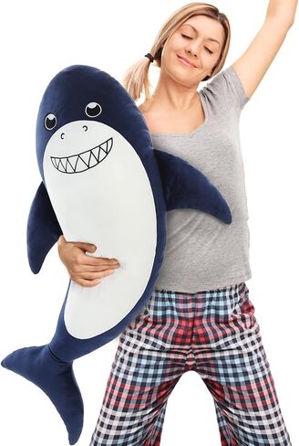 MaoGoLan Large Axolotl Plush Stuffed Animal,Big Axolotl Plush Pillow Toy,Giant Stuffed Axolotl Body Pillow for Valentine Birthday Christmas Day Gift Blue in Saudi Arabia
