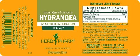 Herb Pharm Hydrangea Liquid Extract for Urinary System Support, 1 Fl Oz in Saudi Arabia