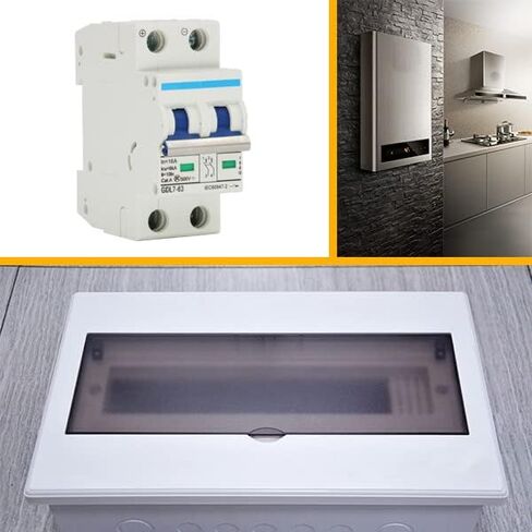 2 Pole DC Miniature Circuit Breaker, 500V 16 Amp DC Breaker Solar Disconnect Switch C16 for Solar Panel PV System in Saudi Arabia
