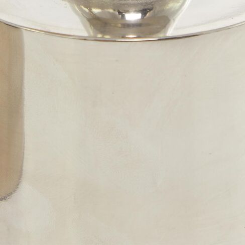 CosmoLiving by Cosmopolitan Aluminum Metal Pillar Candle Holder, Set of 3 10", 9", 7" H, Black in Kuwait