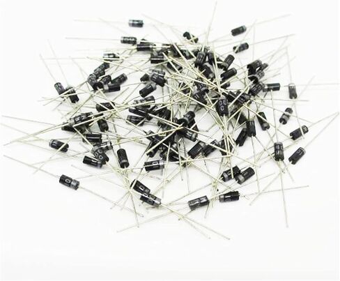 100Pcs 1N4001 DO-41 50V 1A General Purpose Rectifier Diode Reverse Voltage 50V Forward Current 1A in Kuwait