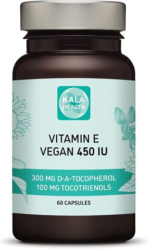 كالا هيلث فيتامين هـ 450 وحدة دولية 400 ملغ توكوفيرول + توكوترينول فيتامين هـ نباتي - ألفا توكوفيرول + جميع التوكوترينول الأربعة - ألفا توكوترينول + بيتا توكوترينول + دلتا توكوترينول وغاما توكوترينول in Kuwait