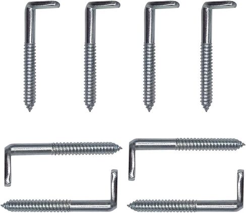 RUIAN Square Bend Hooks,M10-95x30mm Zinc Plated Self-Tapping L Shape Right Angle Wall Hook for Hang Display Medal Jewelry, 8pcs in Saudi Arabia