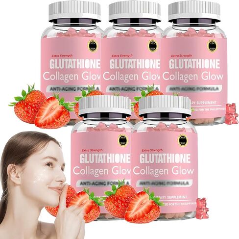 Glutathione Collagen Glow Gummies, Glutathione Collagen Gummies for Women, Glow Beauty Collagen Gummies for Dark Spot, Korean Organic Collagen Gummies for Skin Care Anti-Aging in Saudi Arabia