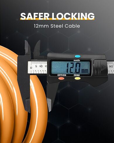 Bike Lock Cable, Combination Bicycle Lock, 5-Digit Resettable Combination Bicycle Lock Anti-Theft, Lock for Bicycle Scooter-Pink in Saudi Arabia