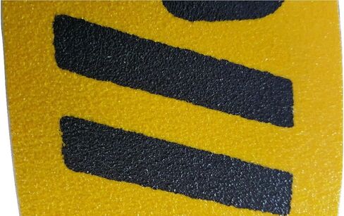 تحذير شاهد خطوتك، درجة ممتازة 60 حبيبة مضادة للانزلاق، داخلي/خارجي، يتصل بشكل فعال بالمخاطر، أصفر/أسود، 3 بوصة × 60 قدم، SG8903PT in Kuwait