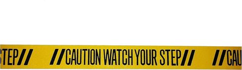 تحذير شاهد خطوتك، درجة ممتازة 60 حبيبة مضادة للانزلاق، داخلي/خارجي، يتصل بشكل فعال بالمخاطر، أصفر/أسود، 3 بوصة × 60 قدم، SG8903PT in Kuwait