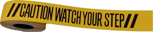 تحذير شاهد خطوتك، درجة ممتازة 60 حبيبة مضادة للانزلاق، داخلي/خارجي، يتصل بشكل فعال بالمخاطر، أصفر/أسود، 3 بوصة × 60 قدم، SG8903PT in Kuwait