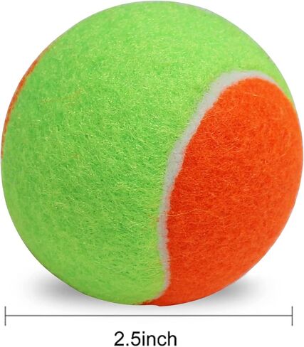 Color Matching Tennis Balls Orange Green, 10pcs Pack of Pressure Training Tennis Balls for Beginners Novice Players Practice Ball, Dog Tennis Balls for All Court Types in Saudi Arabia