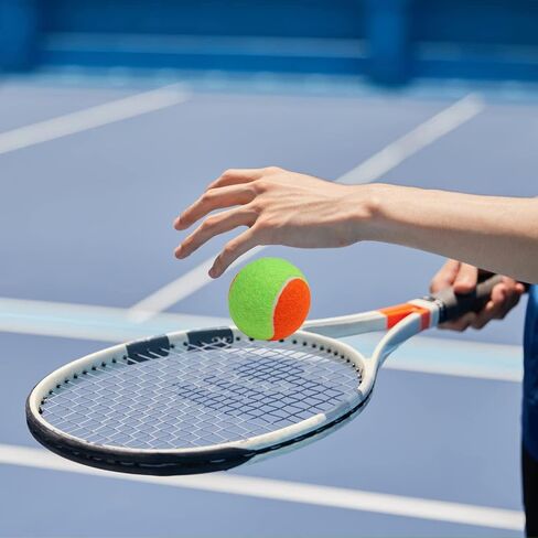 Color Matching Tennis Balls Orange Green, 10pcs Pack of Pressure Training Tennis Balls for Beginners Novice Players Practice Ball, Dog Tennis Balls for All Court Types in Saudi Arabia