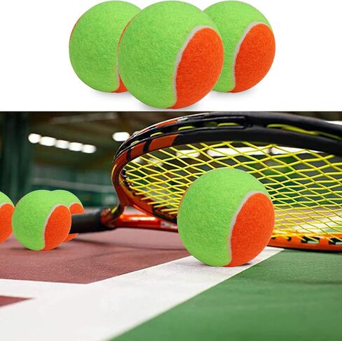 Color Matching Tennis Balls Orange Green, 10pcs Pack of Pressure Training Tennis Balls for Beginners Novice Players Practice Ball, Dog Tennis Balls for All Court Types in Saudi Arabia