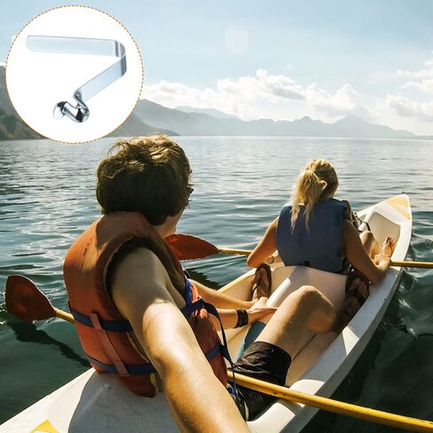 PATIKIL 9.5x8mm Kayak Paddle Snaps, 5 Pack Pole Push Button Spring Clips Steel Hollow Button Locking Tube Single Pin for Camping Awning Tent, Blue in Saudi Arabia