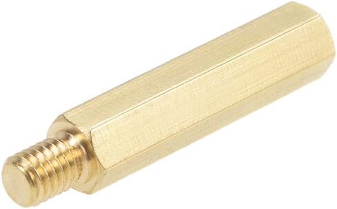 uxcell M6x10mm+8mm Male-Female Brass Hex PCB Motherboard Spacer Standoff for FPV Drone Quadcopter, Computer & Circuit Board 5pcs in Saudi Arabia