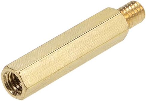 uxcell M6x10mm+8mm Male-Female Brass Hex PCB Motherboard Spacer Standoff for FPV Drone Quadcopter, Computer & Circuit Board 5pcs in Saudi Arabia