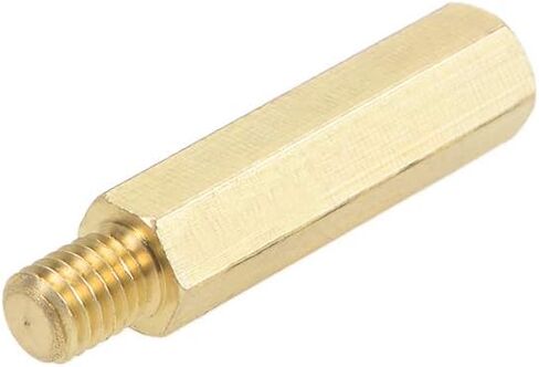 uxcell M6x10mm+8mm Male-Female Brass Hex PCB Motherboard Spacer Standoff for FPV Drone Quadcopter, Computer & Circuit Board 5pcs in Saudi Arabia