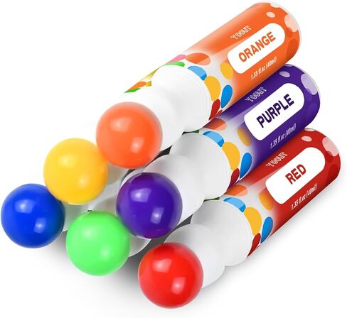 2.80oz Bingo Daubers Bulk, Dot Markers Paint Art for Toddlers, Set of 6 Bingo Markers, Mixed Colors(6 Colors) in Saudi Arabia