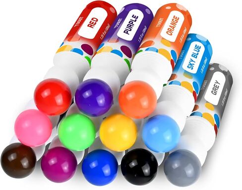 2.80oz Bingo Daubers Bulk, Dot Markers Paint Art for Toddlers, Set of 6 Bingo Markers, Mixed Colors(6 Colors) in Saudi Arabia