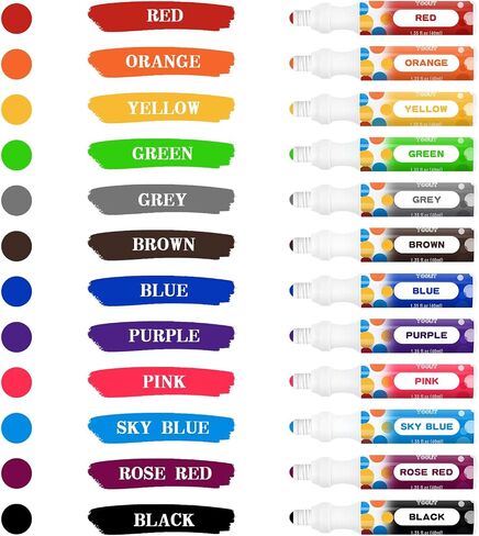 2.80oz Bingo Daubers Bulk, Dot Markers Paint Art for Toddlers, Set of 6 Bingo Markers, Mixed Colors(6 Colors) in Saudi Arabia