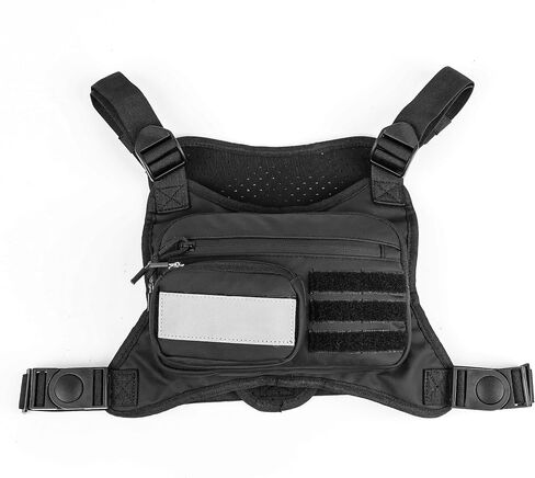 Outdoor Sports Chest Bag for Men Women, Lightweight Water Resistant Chest Rig, Running Vest for Men with Reflective Velcro in Saudi Arabia