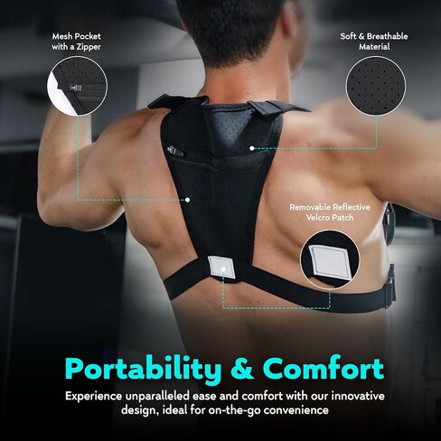 Outdoor Sports Chest Bag for Men Women, Lightweight Water Resistant Chest Rig, Running Vest for Men with Reflective Velcro in Saudi Arabia